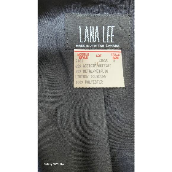 Vtg Lana Lee 90's Boho Retro Gold & Black Brocade Sleeveless Vest Women's Size 8 - Picture 9 of 9